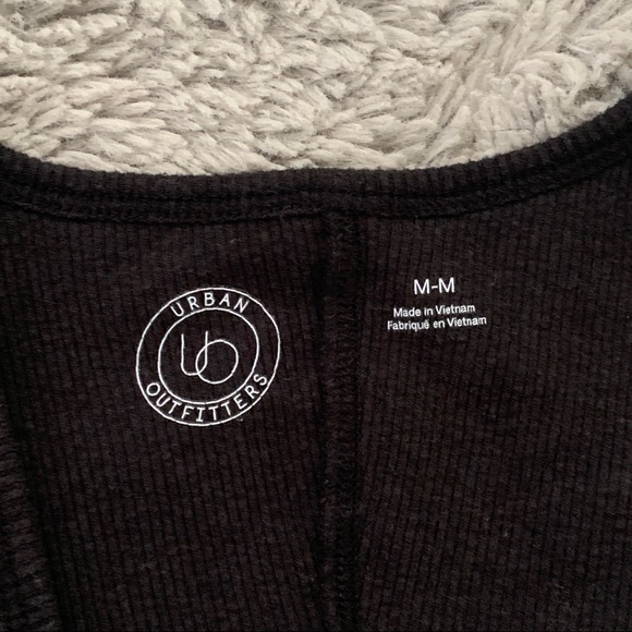 Urban Outfitters | Black V Neck Shirt - Picture 4 of 4